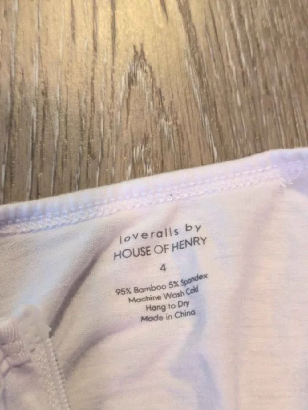 House of Henry Loveralls Bamboo Sleeper Size 4
